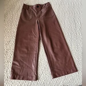 Maeve The Colette Faux Leather Crop- size 27P